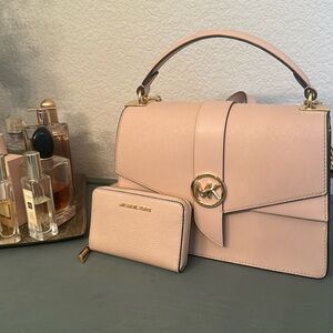 Michael Kors Greenwich Purse and Wallet Bundle